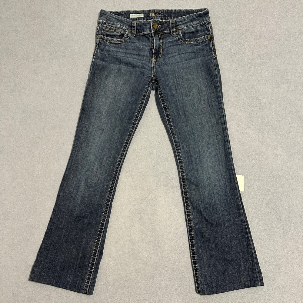 Kut from the Kloth Natalie High Rise Bootcut  Stretch Jeans Blue Womens Size 6